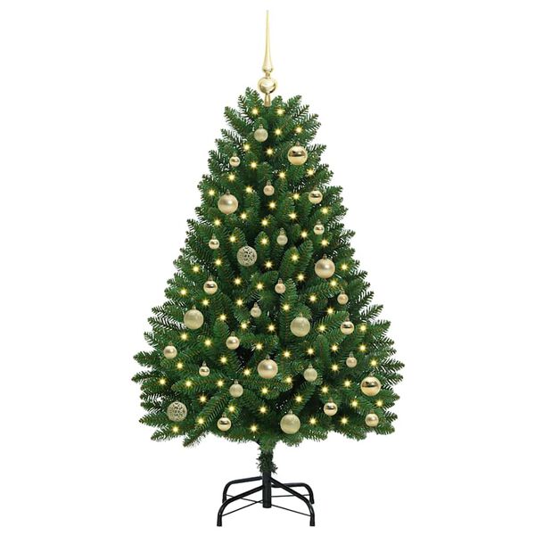 vidaXL &Aacute;rbol de Navidad artificial Verde 120 cm PVC y Metal