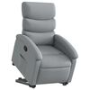 vidaXL Sill&oacute;n reclinable elevable de tela gris claro