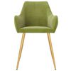 vidaXL Sillas de comedor 6 unidades terciopelo verde claro