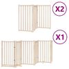 vidaXL Puerta para perros plegable 12 paneles madera de &aacute;lamo 600 cm