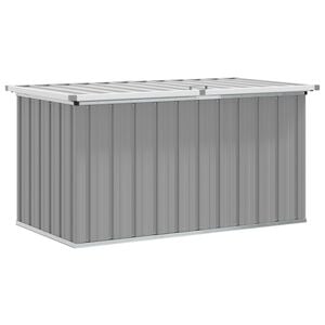 vidaXL Caja de almacenaje para jard&iacute;n gris 129x67x65 cm