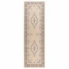 vidaXL Alfombra Runner FLORNES Tejido Estampado crudo 67 x 150 cm PP