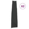 vidaXL Cubiertas sombrillas jard&iacute;n 2 uds tela Oxford 420D 190x50/30 cm