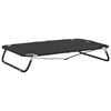 vidaXL Cama para perros plegable tela oxford y acero gris antracita