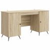vidaXL Escritorio Roble Sonoma 142,5 x 50 x 75 cm Madera de Ingenier&iacute;a