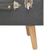 vidaXL Taburete de almacenamiento 40 cm gris oscuro de tela
