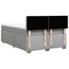 vidaXL Cama box spring con colch&oacute;n tela gris claro 140x190 cm