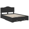 vidaXL Estructura de cama Negro 140 x 190 cm Madera de ingenier&iacute;a