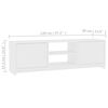 vidaXL Mueble para TV madera contrachapada blanco 120x30x37,5 cm