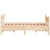 vidaXL Estructura de cama sin colch&oacute;n madera maciza de pino 160x200 cm