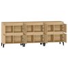 vidaXL Aparadores 3 uds madera contrachapada roble Sonoma 60x35x70 cm