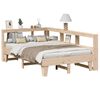 vidaXL Cama con estanter&iacute;a sin colch&oacute;n madera maciza de pino 120x190cm