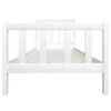 vidaXL Estructura de cama madera maciza blanca 100x200 cm