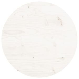 vidaXL Tablero de mesa redondo madera maciza de pino blanco &Oslash;40x3 cm