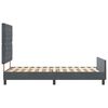 vidaXL Cama tipo Box Spring Gris oscuro 90 x 190 cm Terciopelo