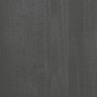 vidaXL Mesa consola madera maciza de pino gris oscuro 90x35x90 cm