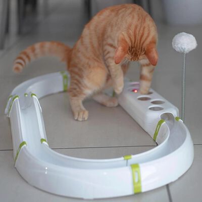 Ferplast Juguete circuito entretenimiento para gatos Labyrinth blanco