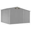 vidaXL Cobertizo de jardín acero galvanizado gris 277x279x179 cm