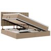 vidaXL Cama con almacenamiento y LED Capuchino 180 x 200 cm