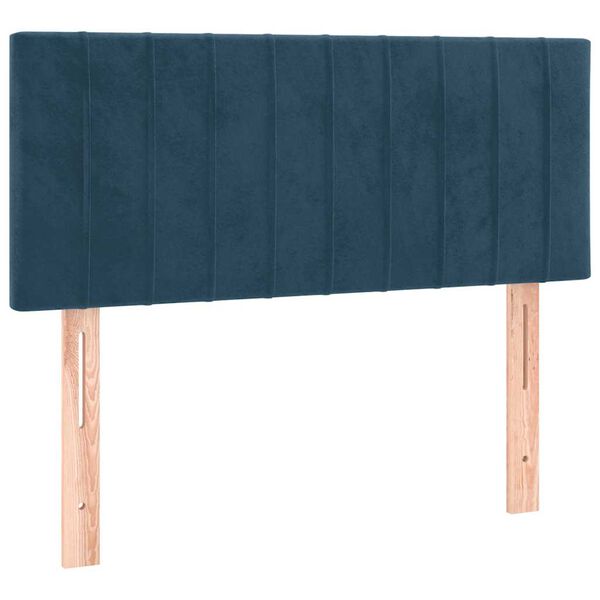vidaXL Cabecero de terciopelo azul oscuro 80x5x78/88 cm