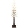 vidaXL &Aacute;rbol de Navidad starburst Marr&oacute;n 150 cm Pl&aacute;stico 304 LED