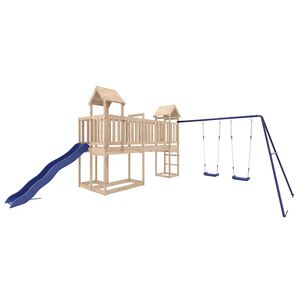 vidaXL Parque infantil de exterior madera maciza de pino