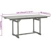 vidaXL Juego de comedor para jard&iacute;n 7 piezas madera maciza acacia