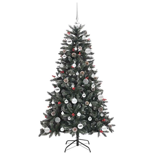 vidaXL &Aacute;rbol de Navidad artificial Verde 150 cm PVC, Pl&aacute;stico y Acero