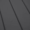 vidaXL Cojín de tumbona de tela Oxford gris antracita 200x60x3 cm