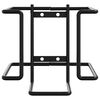 vidaXL Soporte para piedras de sal de acero negro