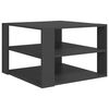 vidaXL Mesa de centro madera contrachapada gris 60x60x40 cm