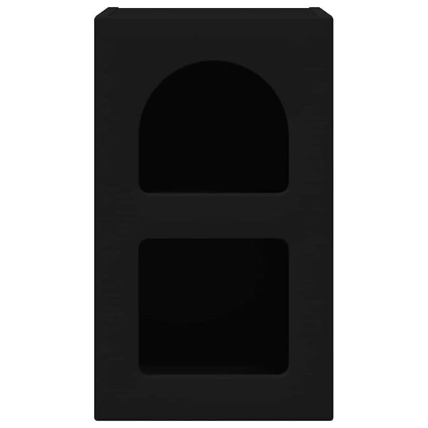 vidaXL Mesita de Noche Negro 29,5 x 33,5 x 50 cm Madera de ingenier&iacute;a