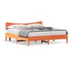 vidaXL Cama sin colch&oacute;n madera maciza de pino marr&oacute;n cera 180x200 cm