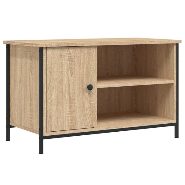 vidaXL Mueble para TV madera contrachapada roble Sonoma 80x40x50 cm