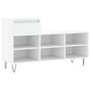 vidaXL Zapatero madera contrachapada blanco 102x36x60 cm