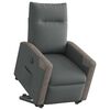 vidaXL Sill&oacute;n el&eacute;ctrico reclinable elevable de tela gris oscuro