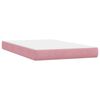 vidaXL Cama box spring con colch&oacute;n terciopelo rosa 120x220 cm