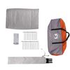 vidaXL Tienda familiar tipi 12 personas impermeable gris naranja