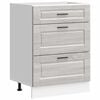 vidaXL Mueble bajo de cocina porto gris sonoma madera reconstituida