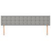 vidaXL Cabeceros tela gris claro 180x5x78/88 cm