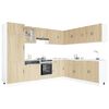 vidaXL Mueble cocina Porto roble sonoma 14 pzas madera contrachapada