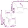 vidaXL Sillón reclinable masaje con reposapiés cuero sintético negro