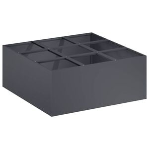 vidaXL Macetero de Jard&iacute;n Gris antracita 100 x 100 x 20 cm
