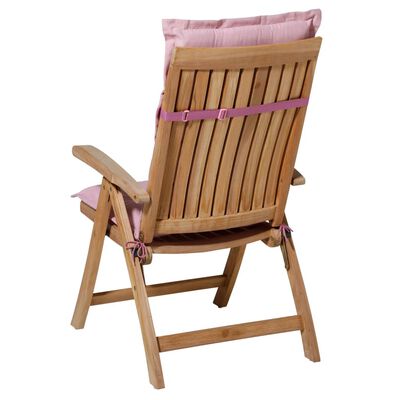 Madison Cojín de silla con respaldo bajo Panama 105x50cm rosa suave