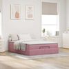 vidaXL Estructura cama otomana colch&oacute;n terciopelo rosa 140x200cm
