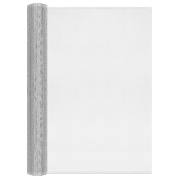vidaXL Malla mosquitera de aluminio plateada 60x1000 cm