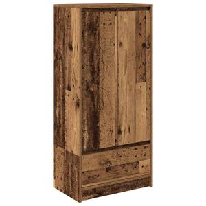 vidaXL Armario con caj&oacute;n de madera vieja 55,5x34x119,5 cm
