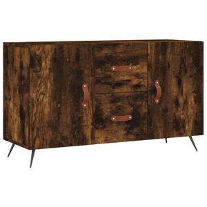vidaXL Aparador madera de ingenier&iacute;a roble ahumado 100x36x60 cm