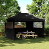 vidaXL Carpa de Fiesta Negro 279 x 410 x 315 cm Tela Oxford