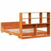 vidaXL Cama sin colch&oacute;n madera maciza de pino marr&oacute;n cera 160x200 cm